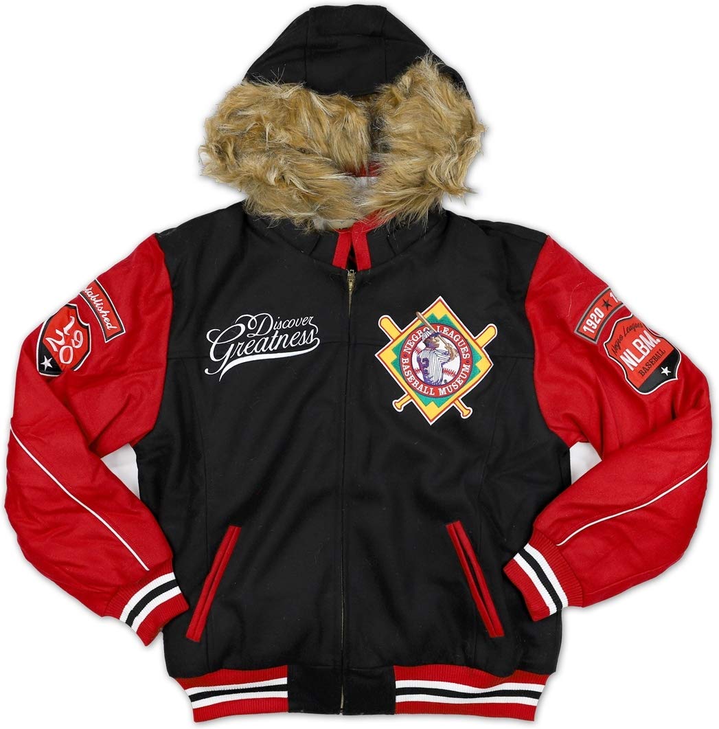 Vintage Negro League Baseball Varsity Jacket for Women - Wool Hooded Letterman Coat | Retro Sports Outerwear for Game Day & Casual Street Style