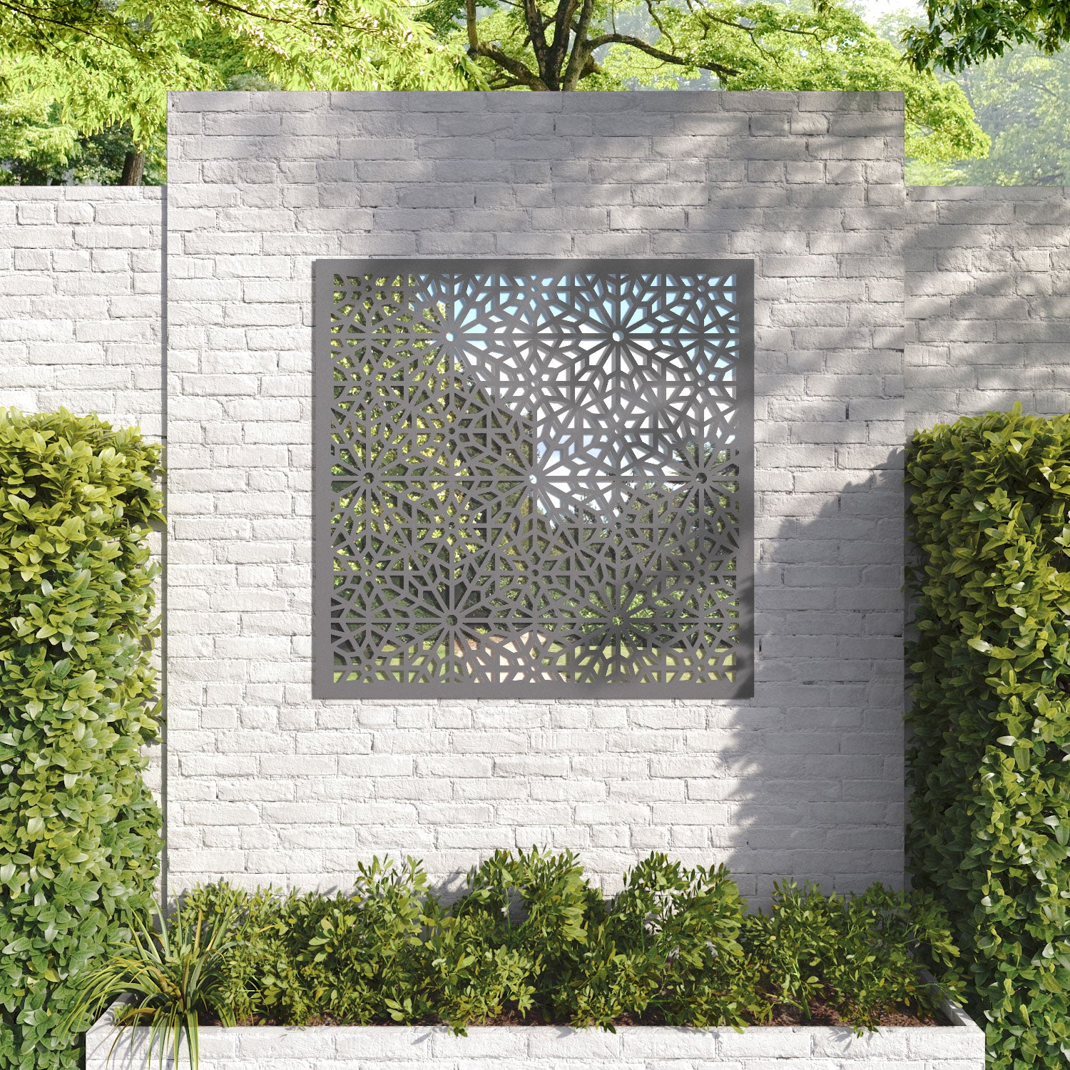 Alnara Outdoor Decorative Mirrored Panel - Shatterproof Wall Decor for Patio, Garden, and Backyard - Enhance Your Outdoor Space with Stylish Reflective Accents