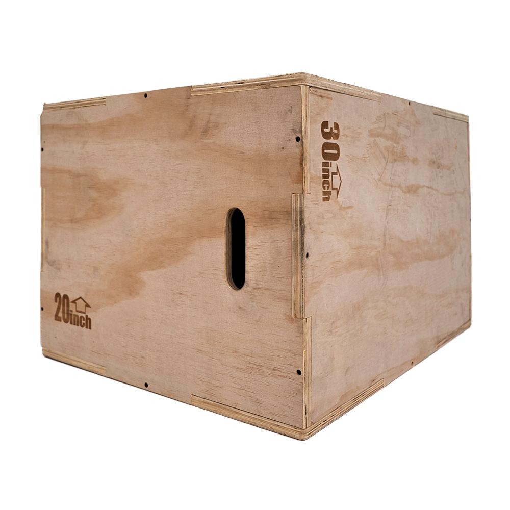 Force USA Wooden Plyo Box - Adjustable Jump Box for CrossFit, Plyometrics & Home Gym Workouts - Perfect for Strength Training & Cardio Exercises