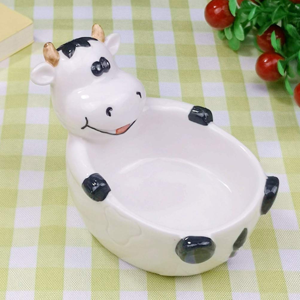 TOYANDONA Ceramic Cow Planter Succulent Pot - Farm Animal Flower Pot for Indoor Plants, Cactus, Office & Home Decor - Perfect for Desk, Windowsill & Gift Giving