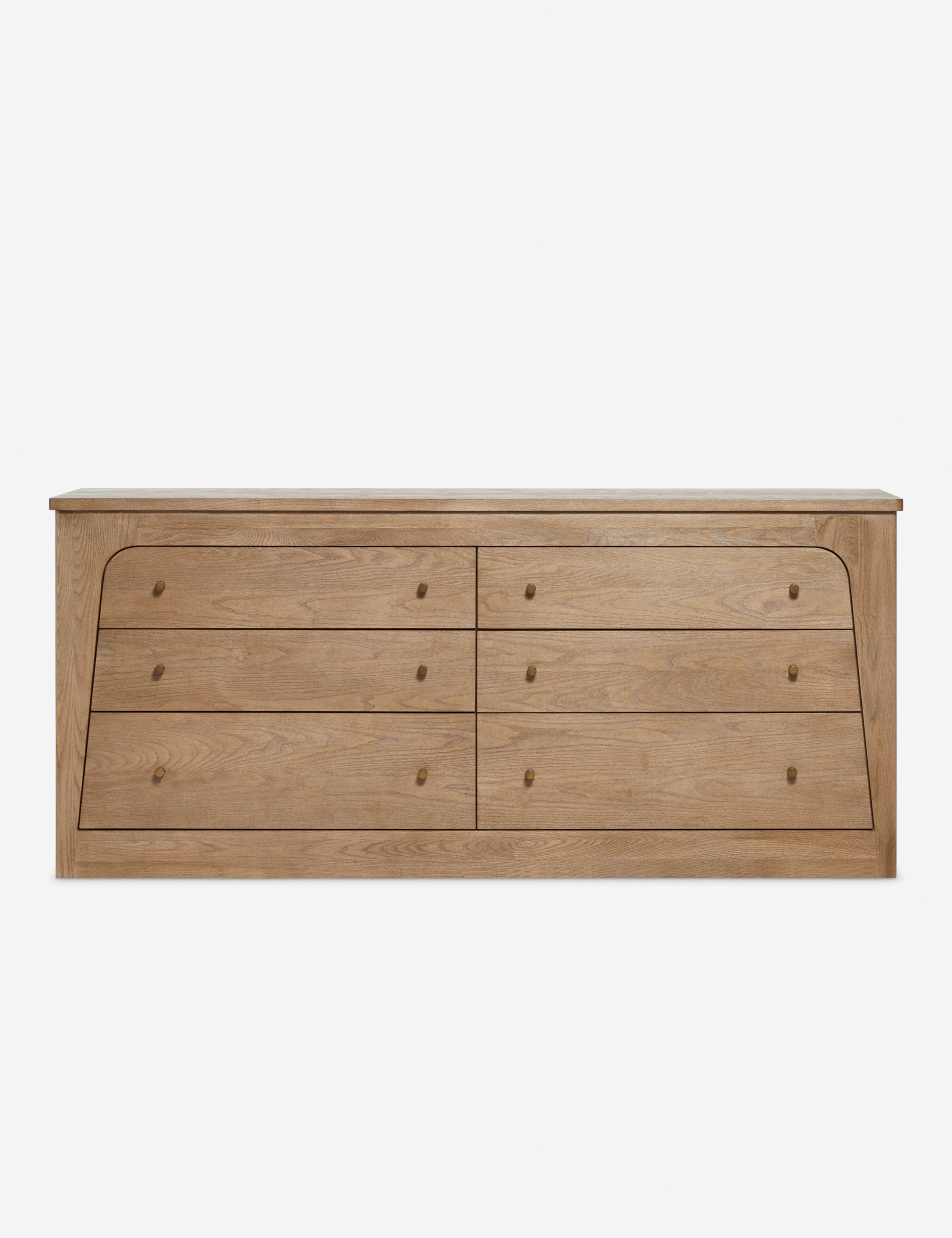 Roussay Dresser by DISC Interiors - Modern Wooden Dresser with 6 Drawers for Bedroom Storage | Perfect for Bedroom Organization and Home Decor