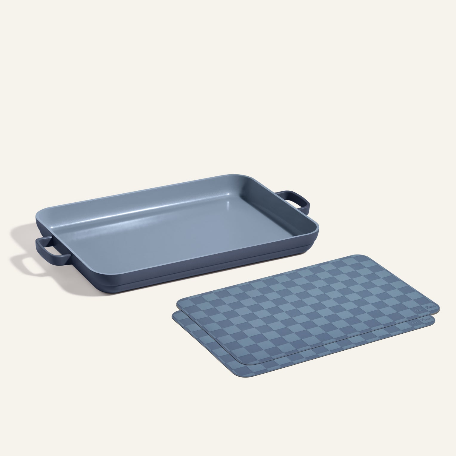 Non-Stick Griddle Pan with Oven Mats - Heavy Duty Cast Iron Grill Pan for Stovetop & Induction Cooktops - Perfect for Pancakes, Burgers, Steaks & Baking (Kitchen & Outdoor BBQ Cooking)