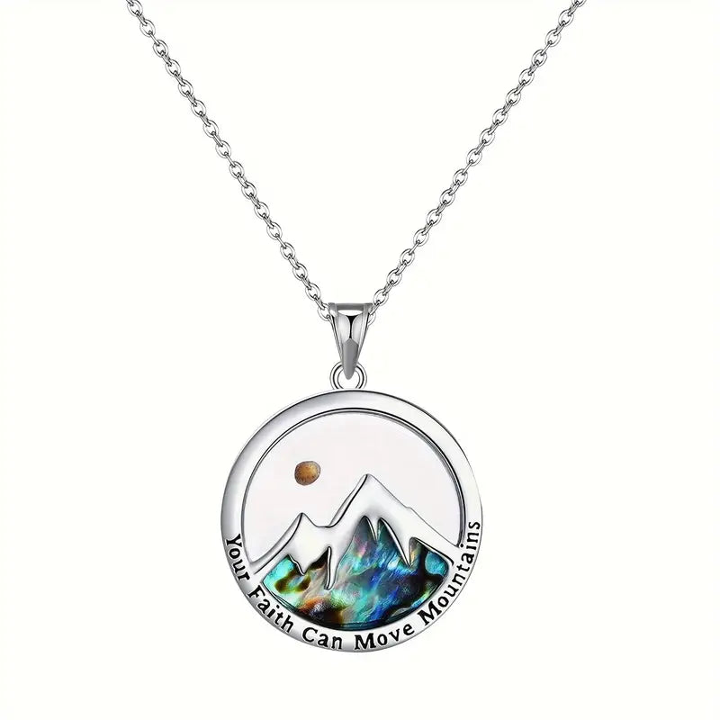 Mustard Seed Mountain Silver Jewelry Set | Elegant Sterling Silver Necklace & Earrings for Women | Perfect for Weddings, Parties & Everyday Wear
