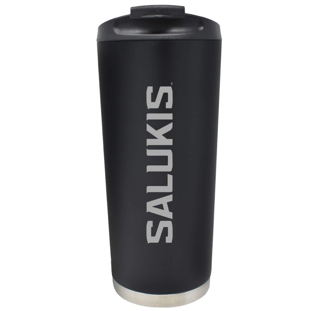 16 oz Vacuum Insulated Stainless Steel Tumbler with Lid - Southern Illinois Salukis Logo - Keeps Drinks Hot/Cold for Hours - Perfect for Coffee, Tea, Water - Great for School, Office, Travel & Outdoor Activities