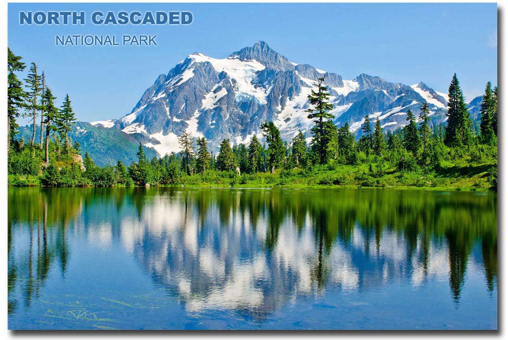 North Cascades National Park Scenic Travel Fridge Magnet - 2.5