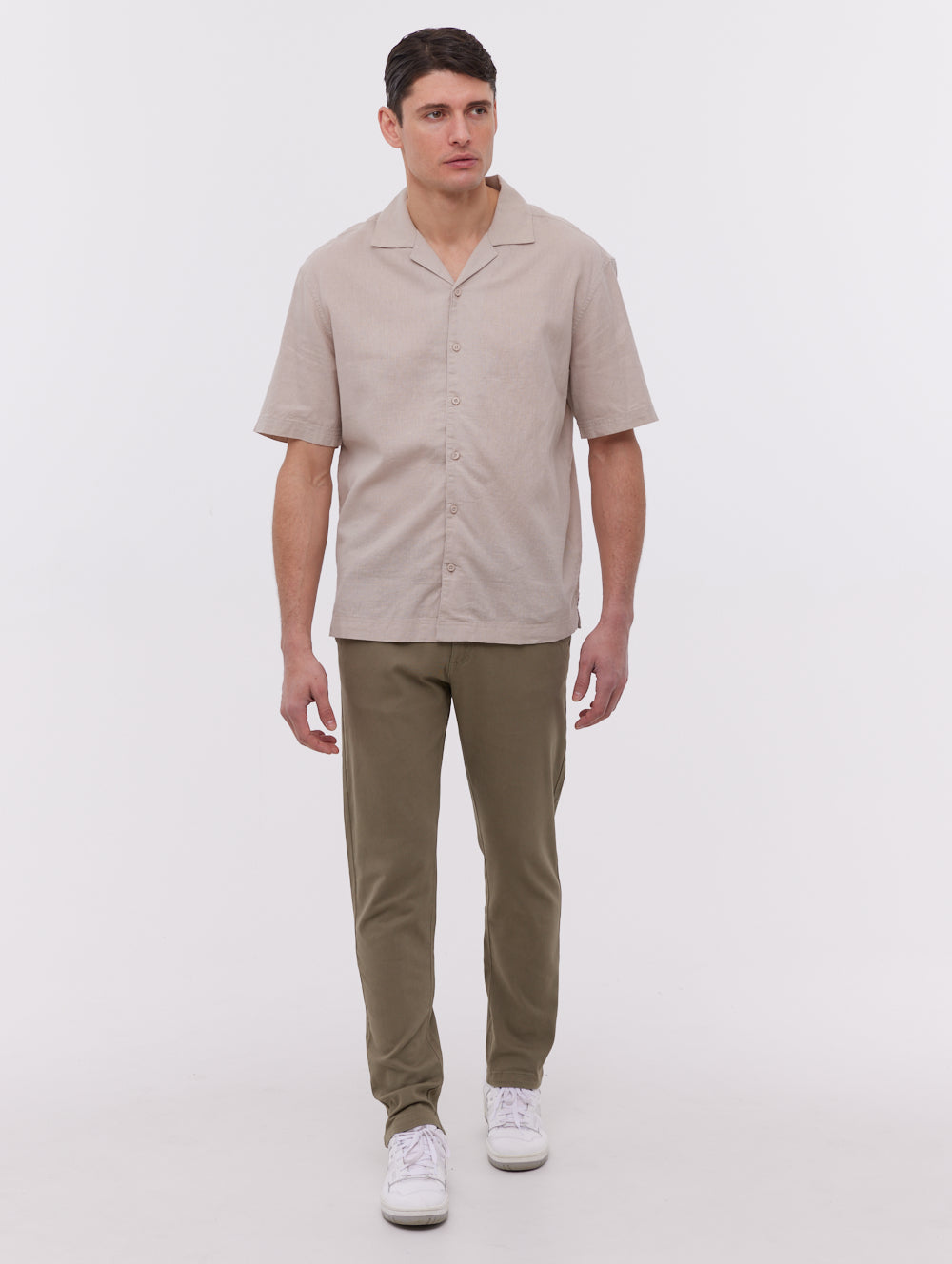 Jimini Washed Twill Chino Pants for Men - Comfortable Slim Fit Casual Trousers - Perfect for Office, Travel & Everyday Wear