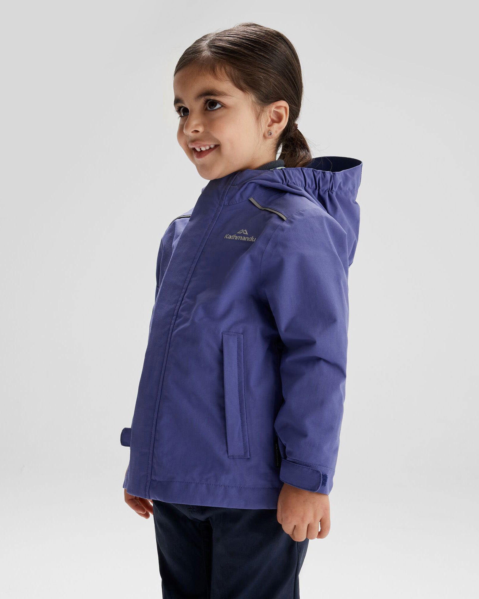 Andulo 2-Layer Waterproof Rain Jacket for Kids - Lightweight Windproof Outdoor Coat with Adjustable Hood | Perfect for School, Playground & Family Adventures