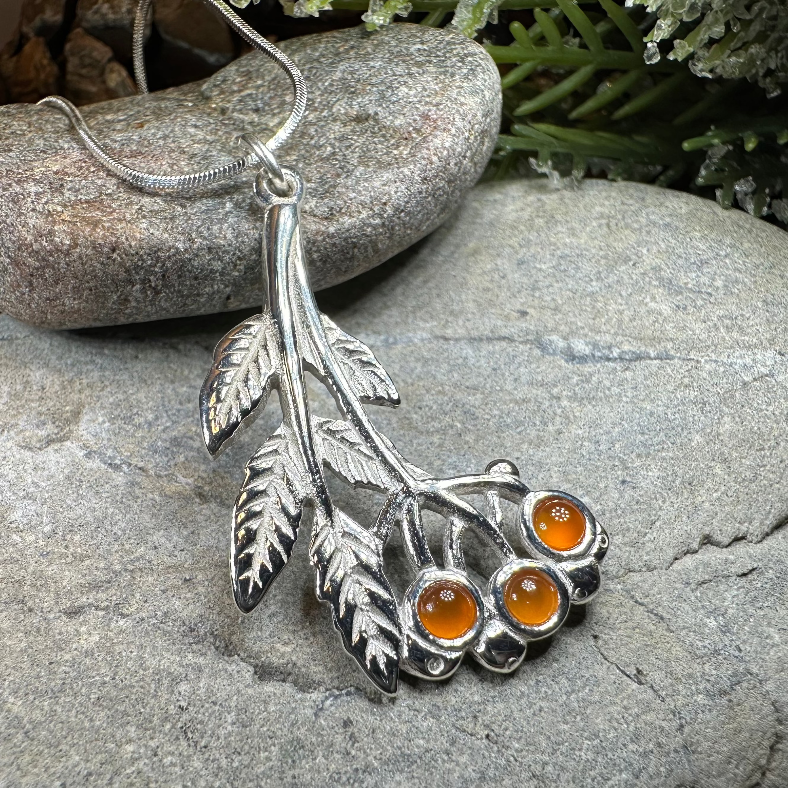 Rowan Tree of Life Necklace - Sterling Silver Pendant with Celtic Knot Design - Spiritual Jewelry for Women - Perfect for Meditation, Yoga & Gift Giving