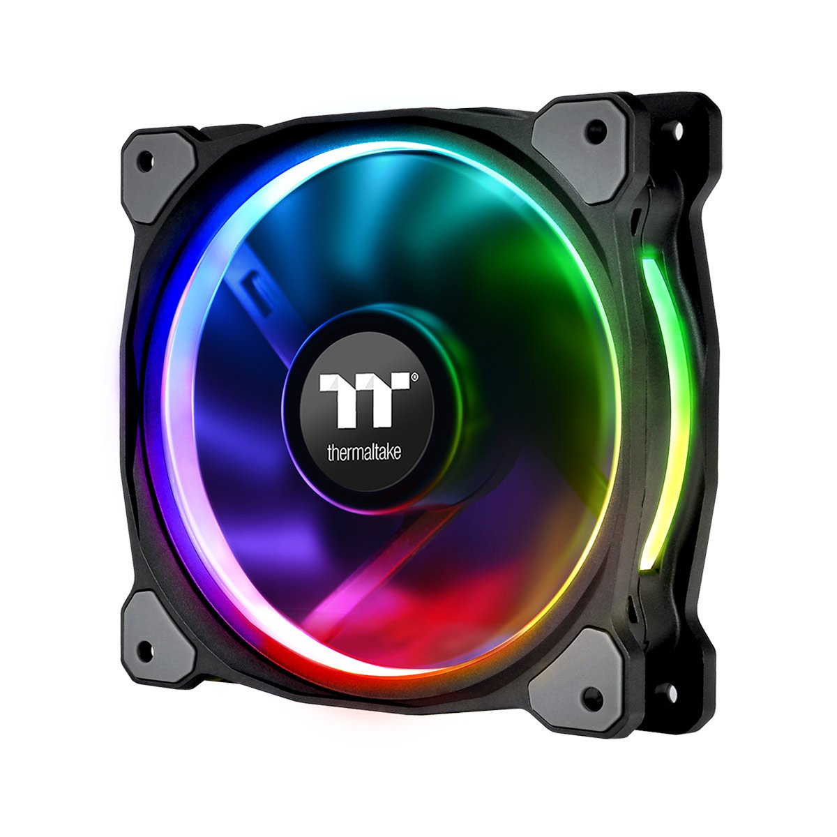 Riing Plus 12 RGB Radiator Fan TT Premium Edition 5 Pack - High Performance PC Cooling for Gaming Rigs & Liquid Cooling Systems