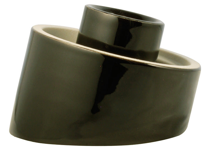 Porcelain Lamp Socket Black/Angled IP20 - Durable & Stylish Lighting Fixture for Home, Office, and Commercial Use