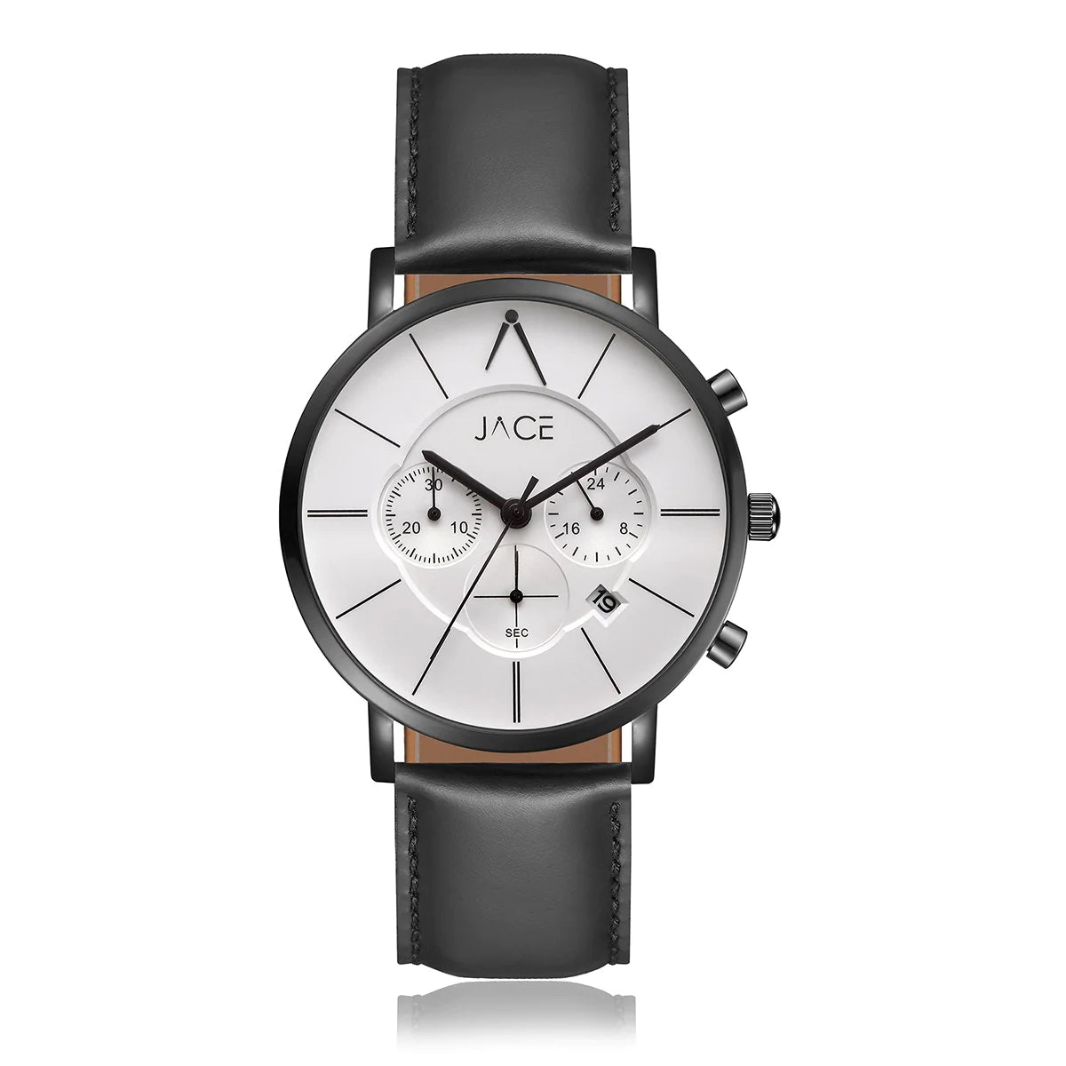 BERGEN Men's Chronograph Leather Band Watch - Waterproof, Stainless Steel Case - Perfect for Business, Casual & Outdoor Activities