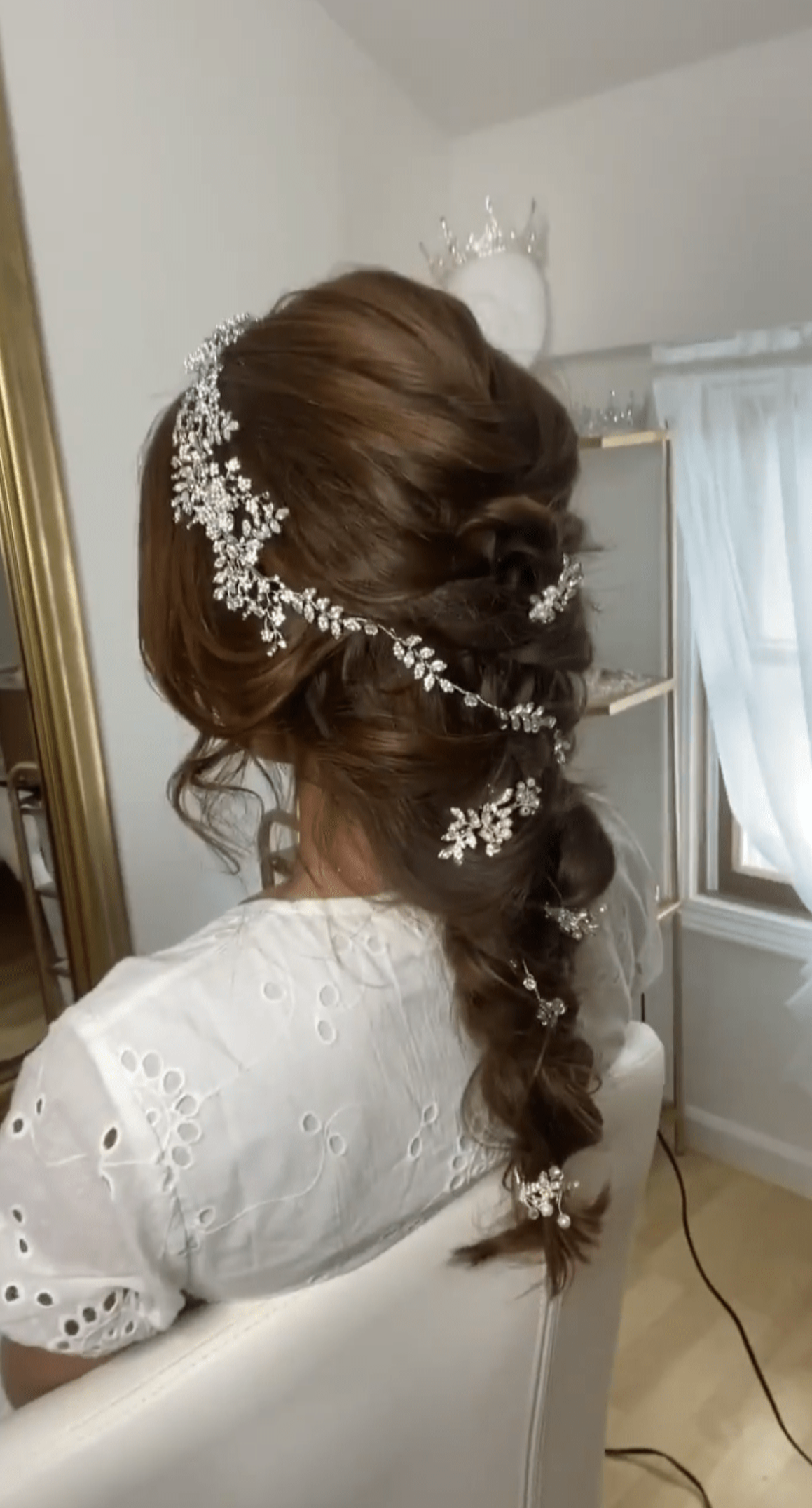 ELISABETTA Simulated Diamond Bridal Headpiece - Elegant Wedding Hair Accessory for Brides, Bridesmaids & Prom | Perfect for Weddings, Formal Events & Special Occasions