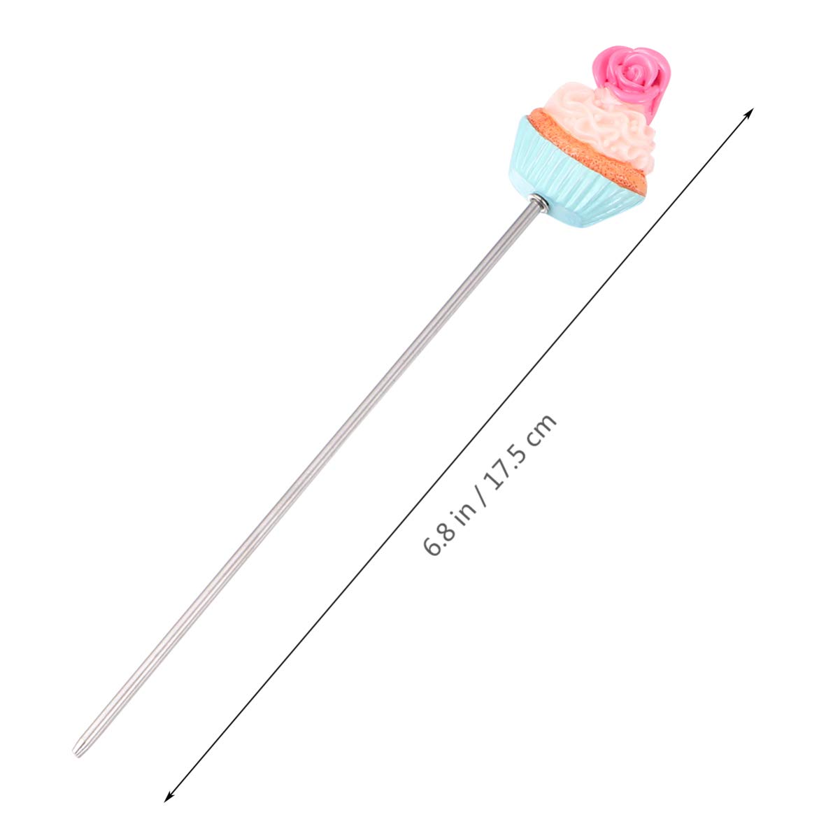 Hemoton 2-Pack Stainless Steel Cake Testers - Reusable Baking Needles for Cakes, Bread & Muffins | Perfect for DIY Baking, Pastry Testing & Dessert Making (Safflower Cake)