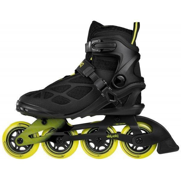 Playlife Lancer 84 Inline Skates for Adults - Black High-Performance Rollerblades for Fitness, Speed & Outdoor Skating