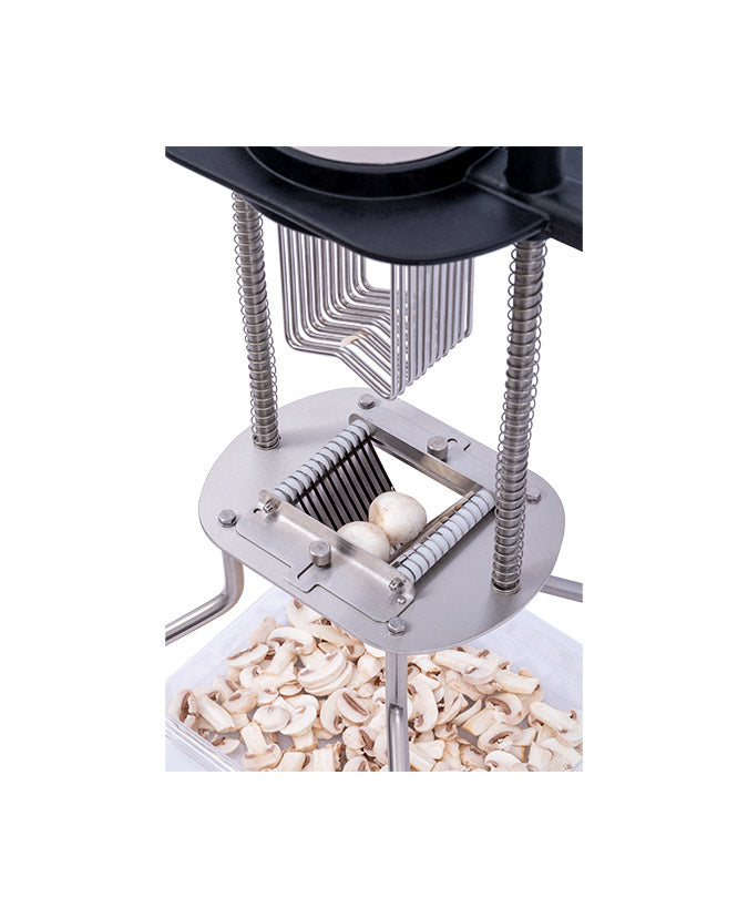 Cancan® Vertical Tomato Slicer - Stainless Steel Tomato Cutter with Non-Slip Handle for Perfect Slices - Ideal for Sandwiches, Salads, and Meal Prep