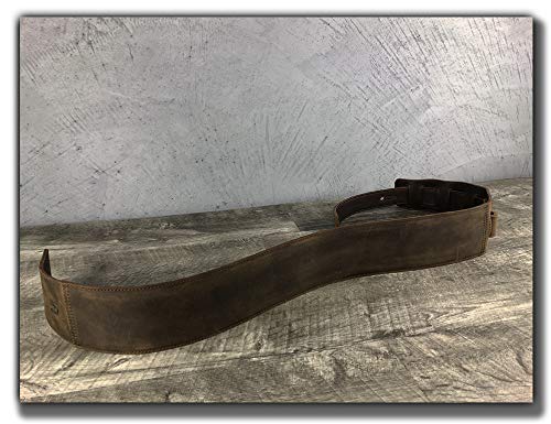 Premium Full Grain Leather Guitar Strap for Electric, Acoustic & Bass Guitars - 3