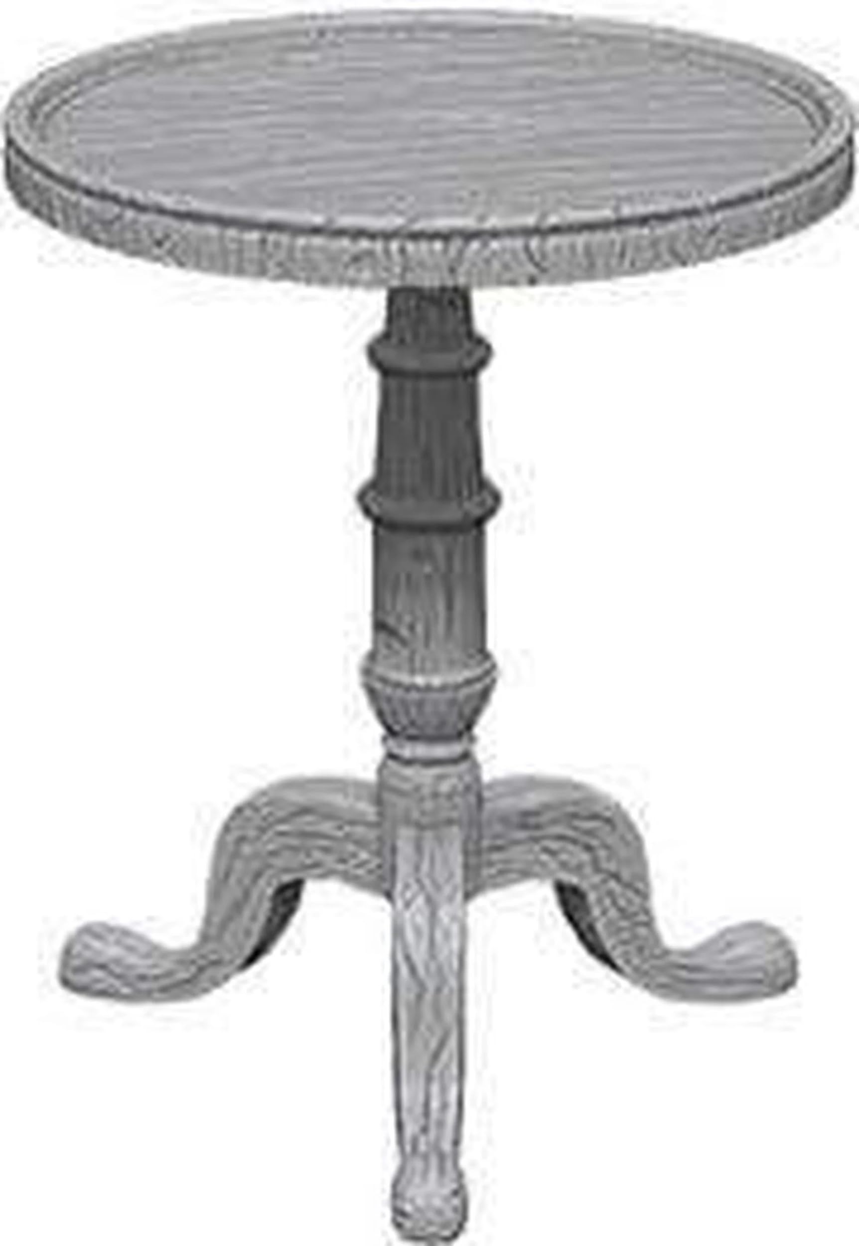 WizKids Deep Cuts Unpainted Miniatures Terrain - Wave 5: Small Round Tables for Dungeons & Dragons, RPG, and Tabletop Gaming Scenes