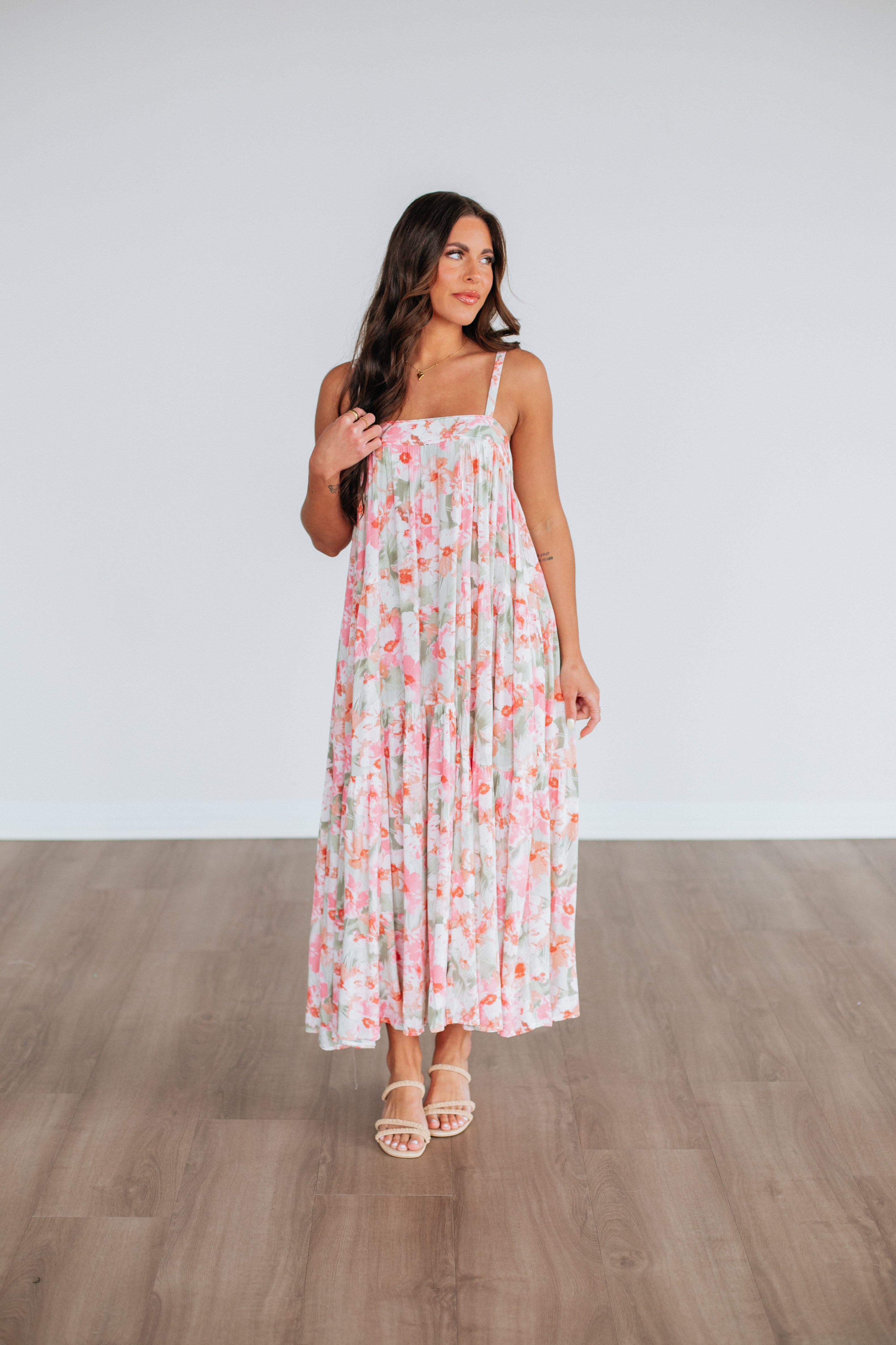 Giovanna Floral Dress for Women - Elegant Summer Maxi Dress with Floral Print | Perfect for Beach Vacations, Weddings & Date Nights