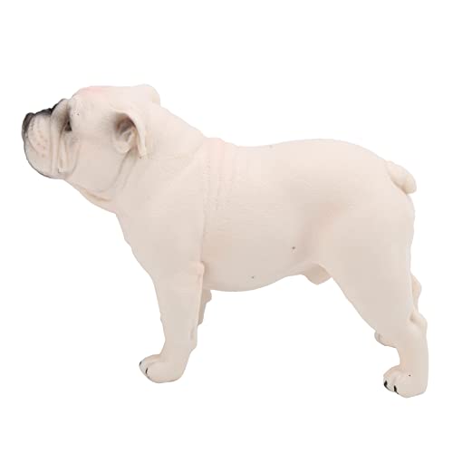 Realistic Standing Bulldog Figurine - Mini Simulation Dog Model Toy, Eco-Friendly Home Decor for Bedroom, Living Room, Office Desk | Perfect Gift for Dog Lovers & Decorative Accent