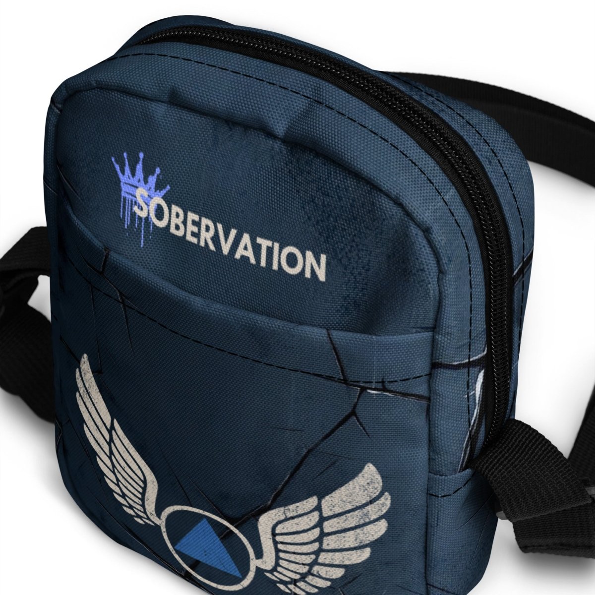 Sober Translations Crossbody Bag - Wings of Recovery Vol. 2 | Stylish & Functional Purse for AA Meetings, Daily Use & Travel Accessories
