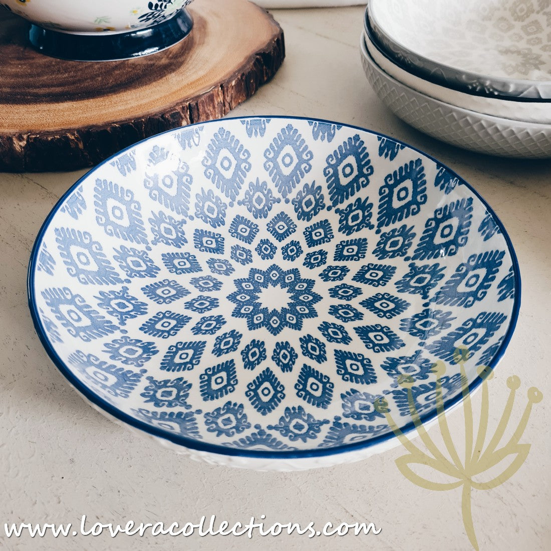 White Waves Assorted Prints Pasta Dish Set - 50% Off + Buy 1 Get 1 Free - Perfect for Dinner Parties & Italian-Themed Decor