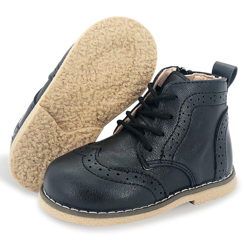 Timatego Waterproof Hiking Boots for Toddler Boys & Girls - Non-Slip Winter Snow Shoes with Warm Ankle Support - Kids Rain & Outdoor Boots for Hiking, Walking & Play (Toddler/Little Kid Sizes)
