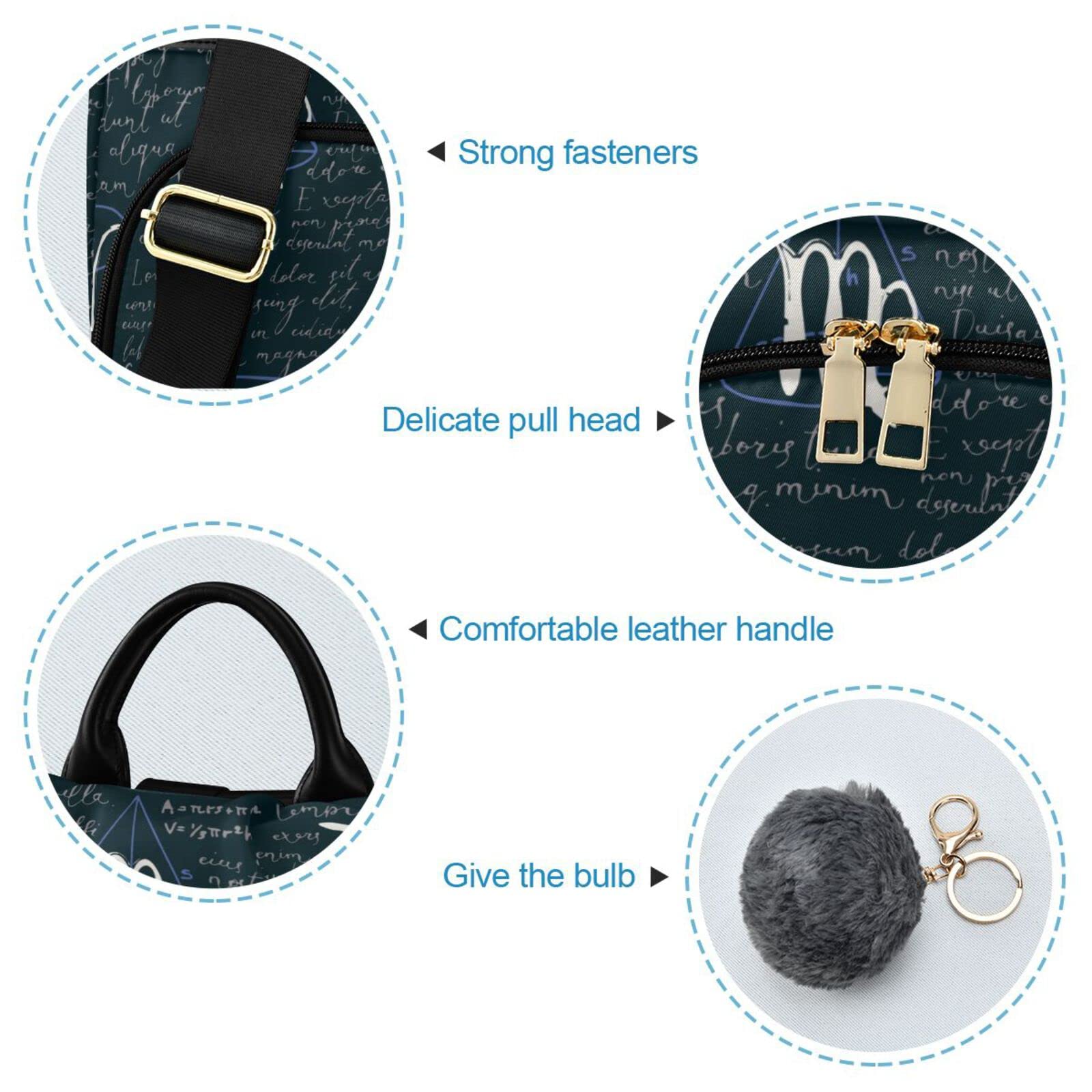 ALAZA Zodiac Signs Backpack Purse for Women - Stylish Dark Background Daypack for Travel, College, Work & Business | Perfect Shoulder Bag for Casual Use & Daily Commute