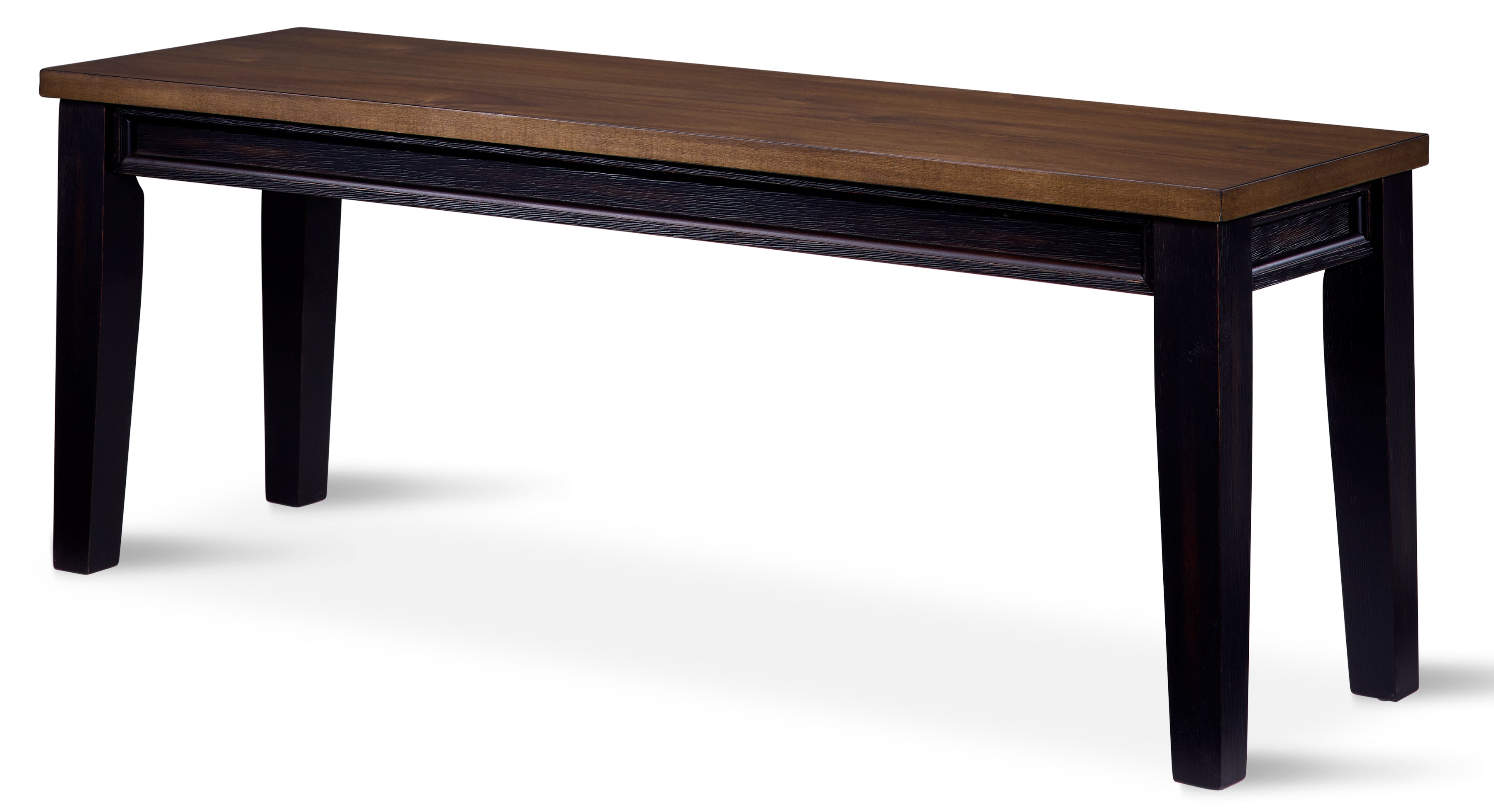 Caylie Noir 3-Piece Dining Set with Benches in Ebony & Driftwood - Perfect for Patio, Garden, and Outdoor Dining Areas