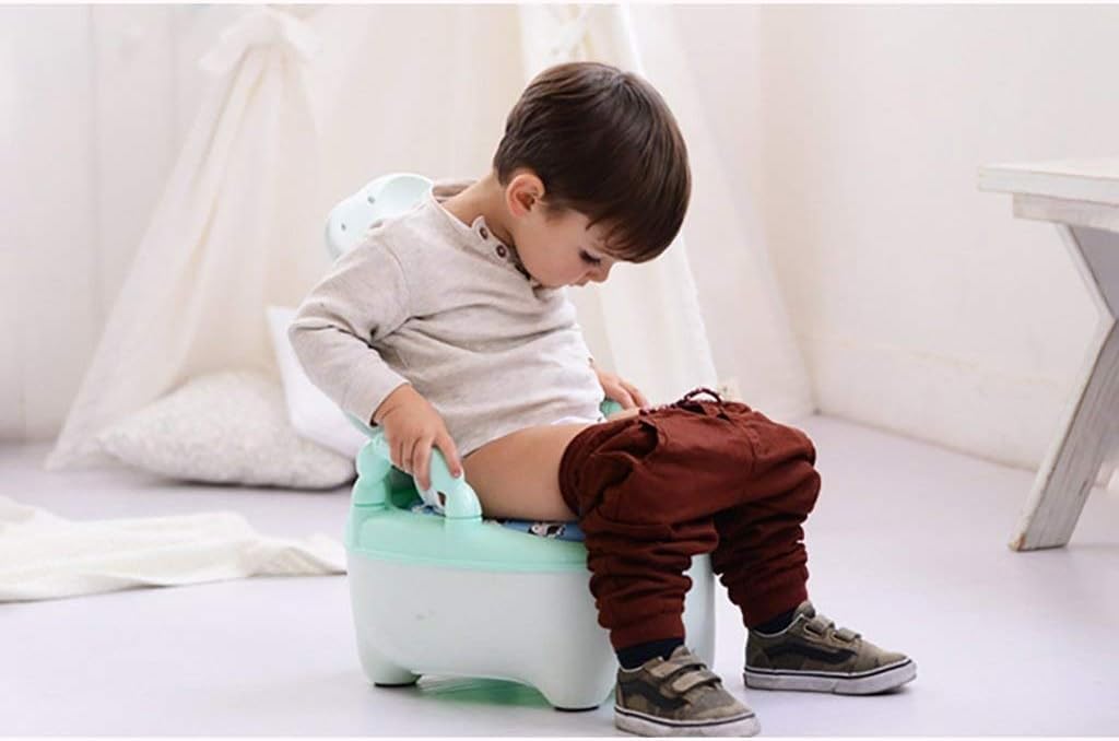 Soft Comfort Baby Potty Chair with Cute Cow Design - Ergonomic Toddler Training Toilet for Boys & Girls | Home, Travel & Daycare Use