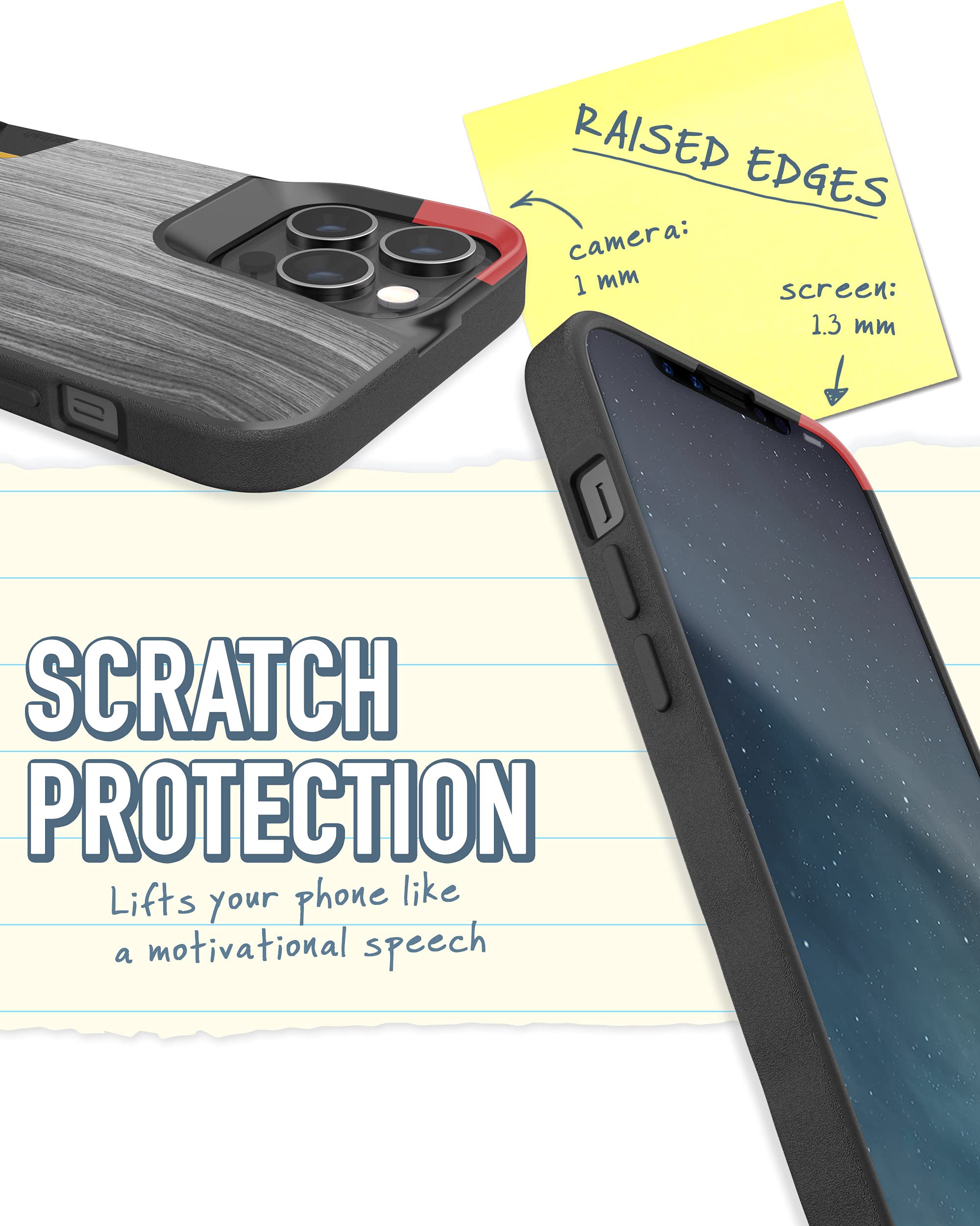 Smartish iPhone 13 Pro Max Wallet Case - Slim Protective Credit Card Holder with Hidden Slot | Drop Tested | Compatible with Apple iPhone 13 Pro Max (Graspin' Aspen) | Perfect for Everyday Use, Travel & Secure Card Storage