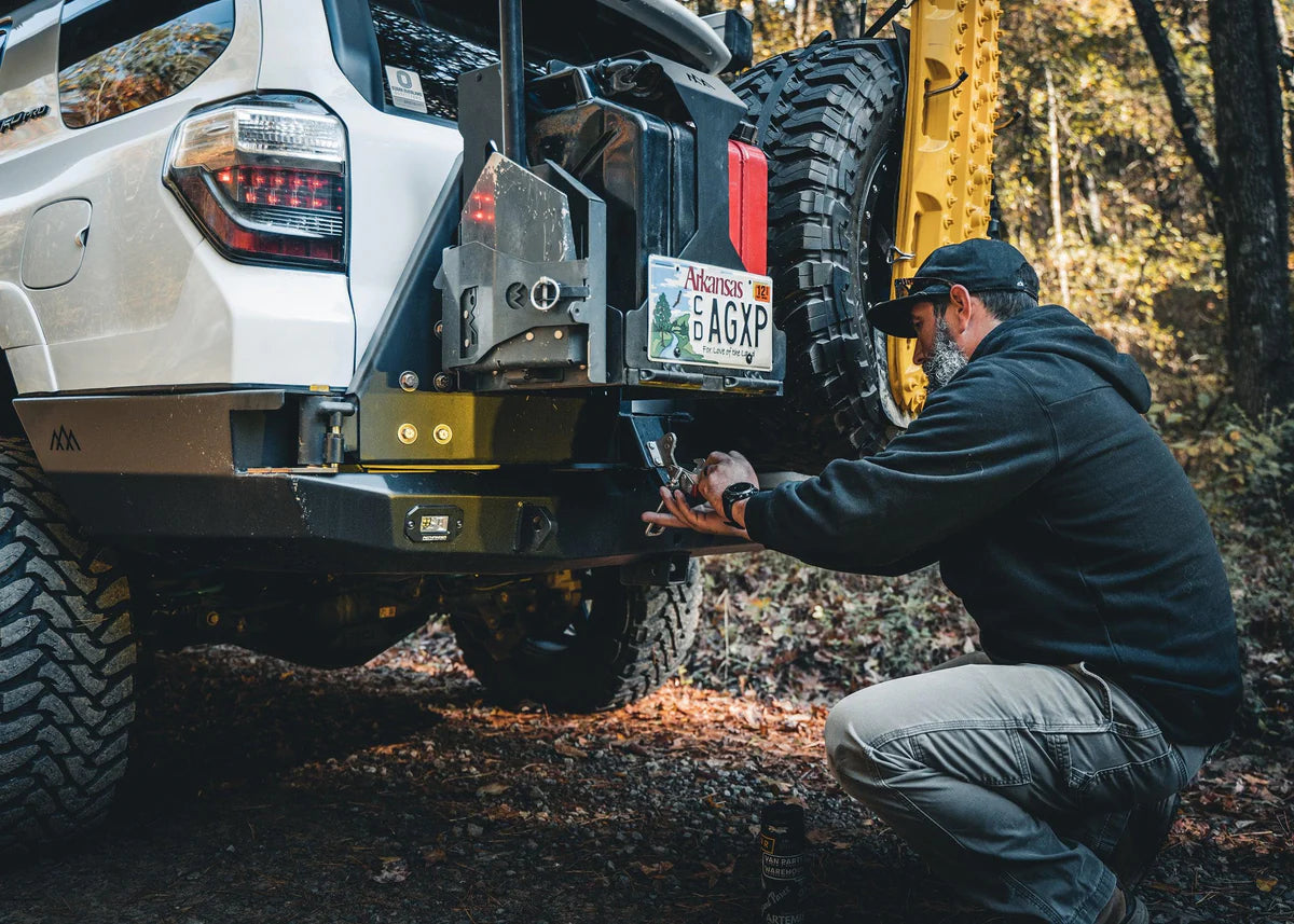 2010-2024 Toyota 4Runner Backwoods Adventure Mods Hi-Lite High Clearance Dual Swing Out Rear Bumper - Off-Road Bumper for Overlanding, Rock Crawling & Trail Adventures