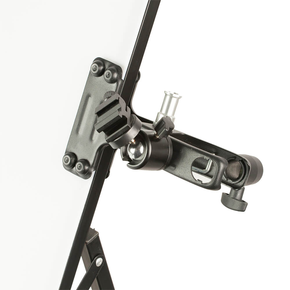 Professional Alligator Clamp with Single Hotshoe Adapter - 360° Ball Head Design for Camera, Flash, LED Light & Microphone - Perfect for Photography, Videography & Studio Equipment Mounting