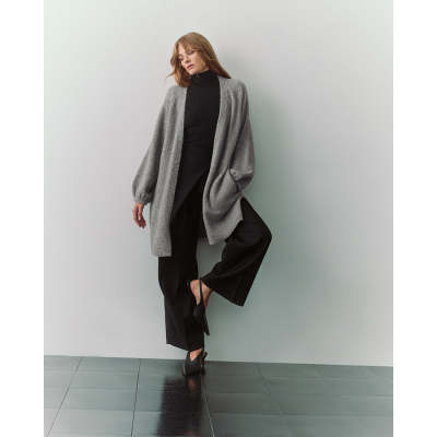 A Cozy Winter Tale: The Alpaca Wool Long Cardigan