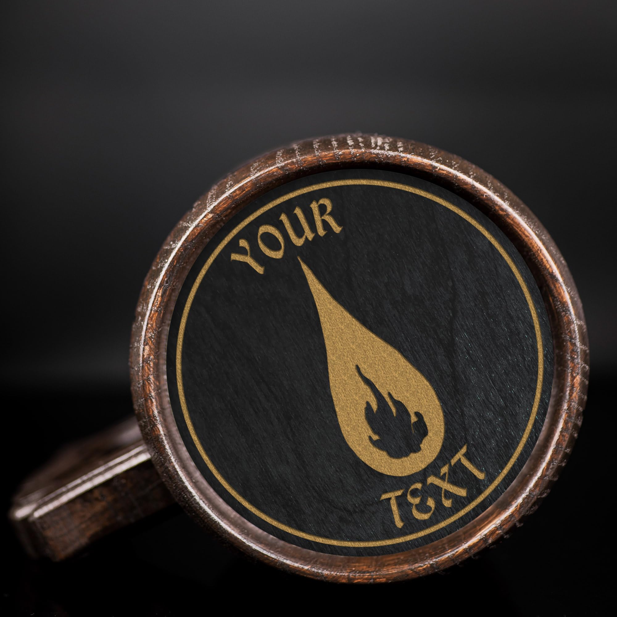 Custom DnD Sorcerer Beer Mug - Personalized Dungeons and Dragons Wooden Tankard & Stein - Unique Gamer Gift for Men, Dad, Father - Perfect for Anniversary, Birthday & Wedding - Great for Game Nights, Fantasy Parties & Collectors