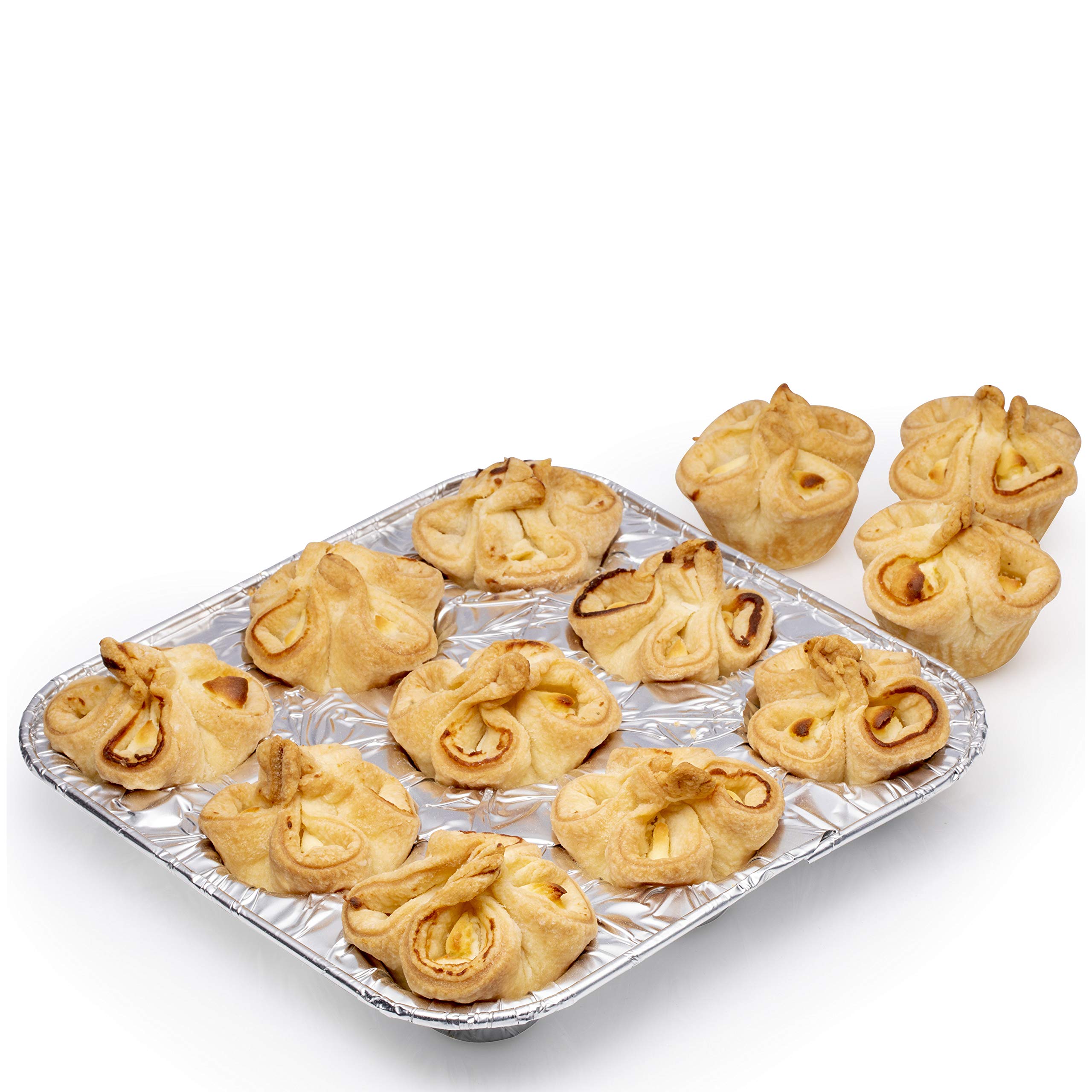 9-Cavity Mini Cupcake and Muffin Baking Pans - 100 Pack Disposable Aluminum Trays for Perfect Mini Desserts | Ideal for Weddings, Birthday Parties, Baby Showers & Holiday Gatherings | Great for Home Baking, Catering & Commercial Use