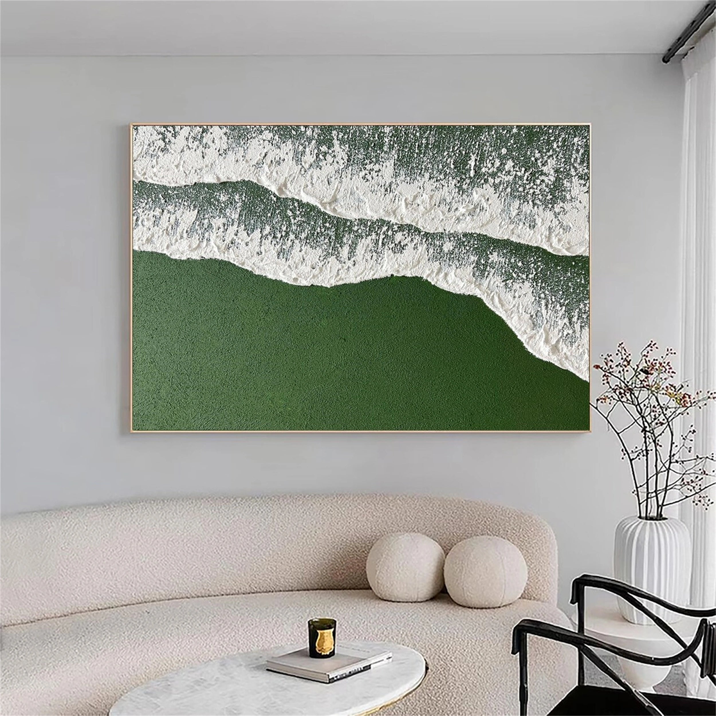 Ocean and Sky Painting #OS 092 - Handmade Canvas Wall Art for Home & Office Decor - Perfect for Living Room, Bedroom or Office Wall Decoration