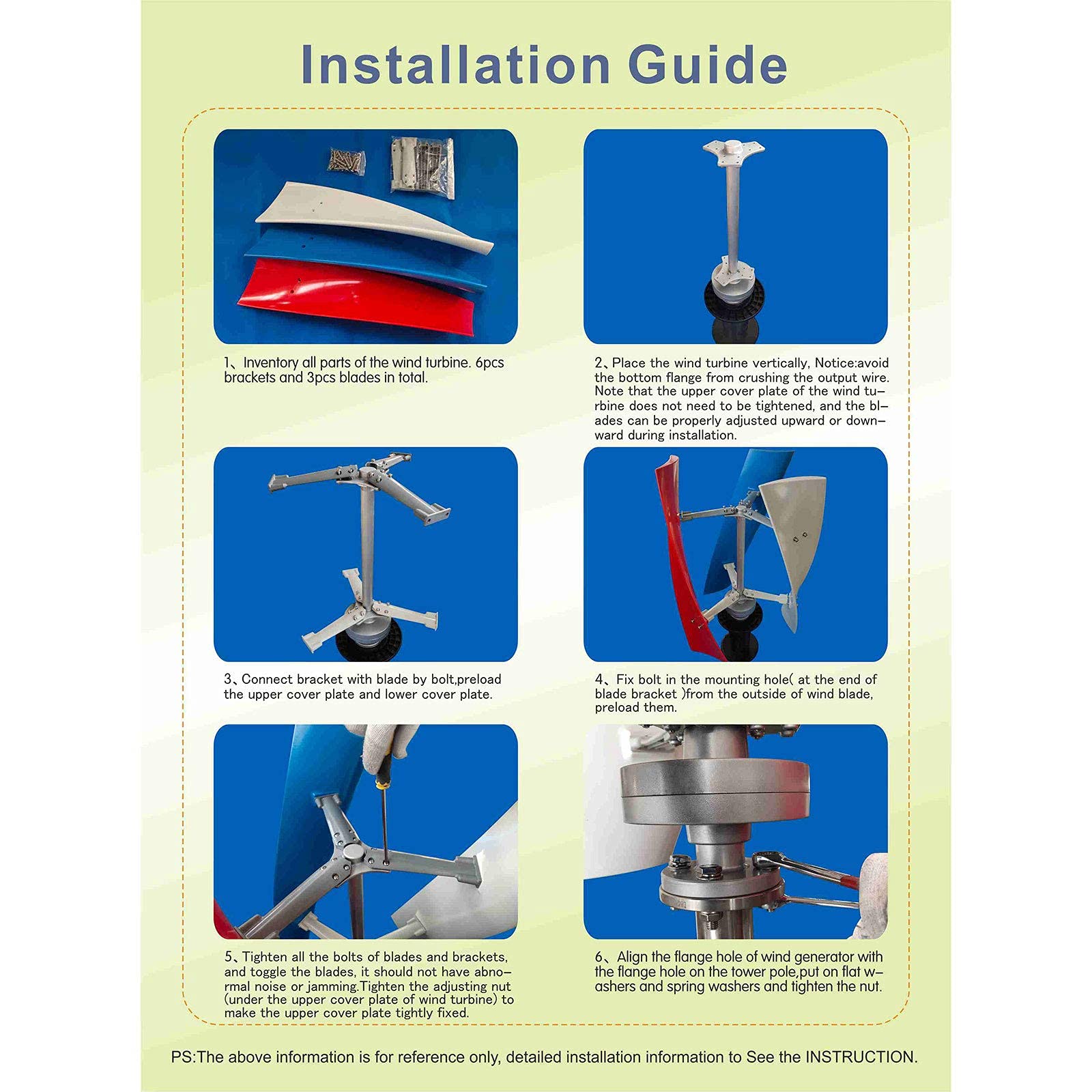 12V 3 Blade Vertical Helix Wind Turbine Generator Kit with Charge Controller - Renewable Energy System for Marine, RV, Home & Industrial Use | Off-Grid Power Solution for Boats, Camping & Emergency Backup