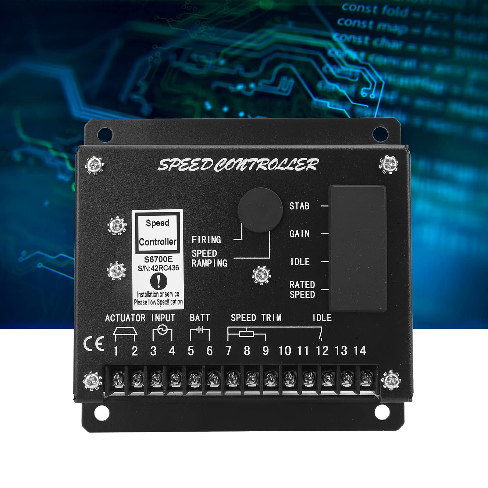 Electronic Engine Speed Controller - Generator Speed Control Unit for Diesel & Gas Engines | Perfect for Industrial, Marine & Automotive Applications