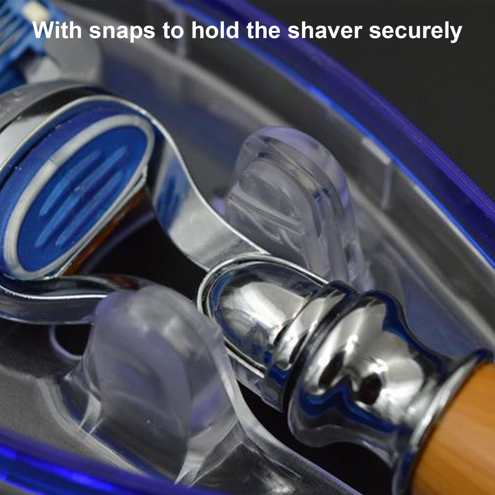 2PCS LinMei Razor Case for Gillette Fusion ProGlide - Waterproof Travel Razor Cover Protector for Men's Shaving Razors (Blue + Grey) - Perfect for Travel, Gym & Home Storage