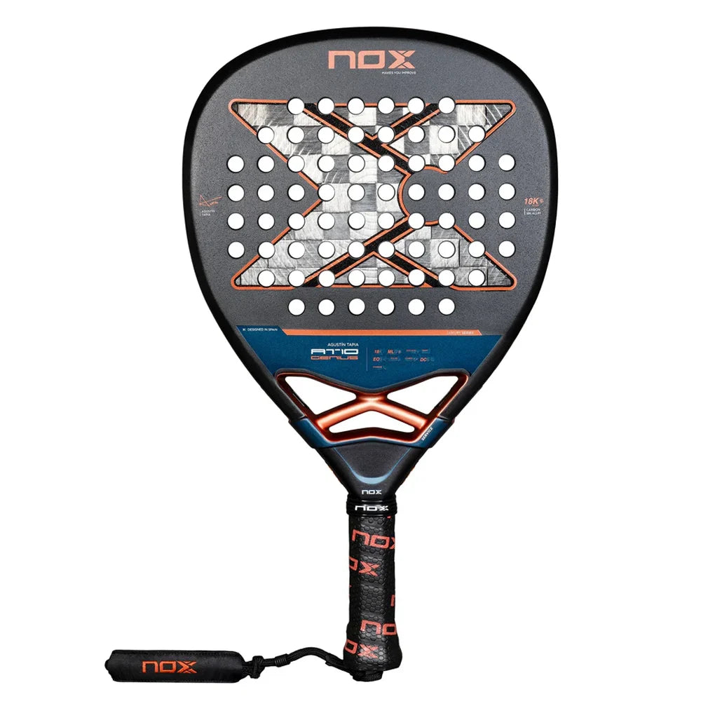 AT10 Genius Attack 18K Aluminum Padel Racket - Professional Tennis Racket for Competitive Play & Training | Perfect for Padel Courts & Outdoor Sports