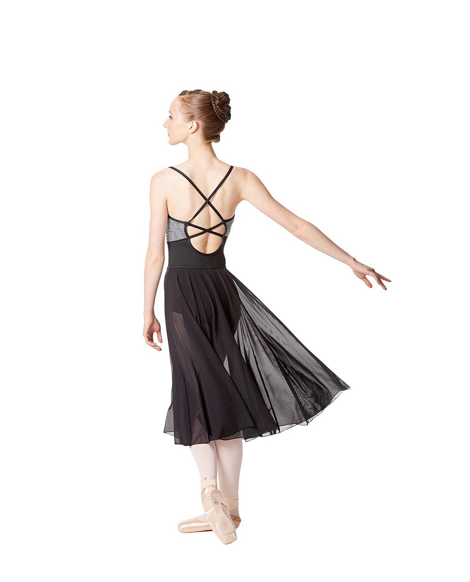LUB267 Emilia Mesh Long Sheer Skirt - Elegant Transparent Layering Skirt for Women | Perfect for Evening Parties, Date Nights & Summer Outfits
