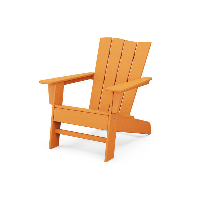 POLYWOOD Wave Chair Left - Durable Outdoor Adirondack Chair for Patio, Poolside & Garden - Weather-Resistant & Comfortable Seating Solution