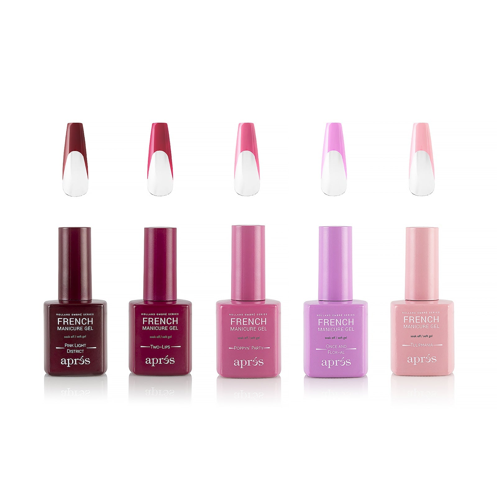 Apres French Manicure Gel Polish - Long-Lasting Salon-Quality Nail Polish Kit for At-Home & Professional Use | Perfect for Weddings, Parties & Special Occasions