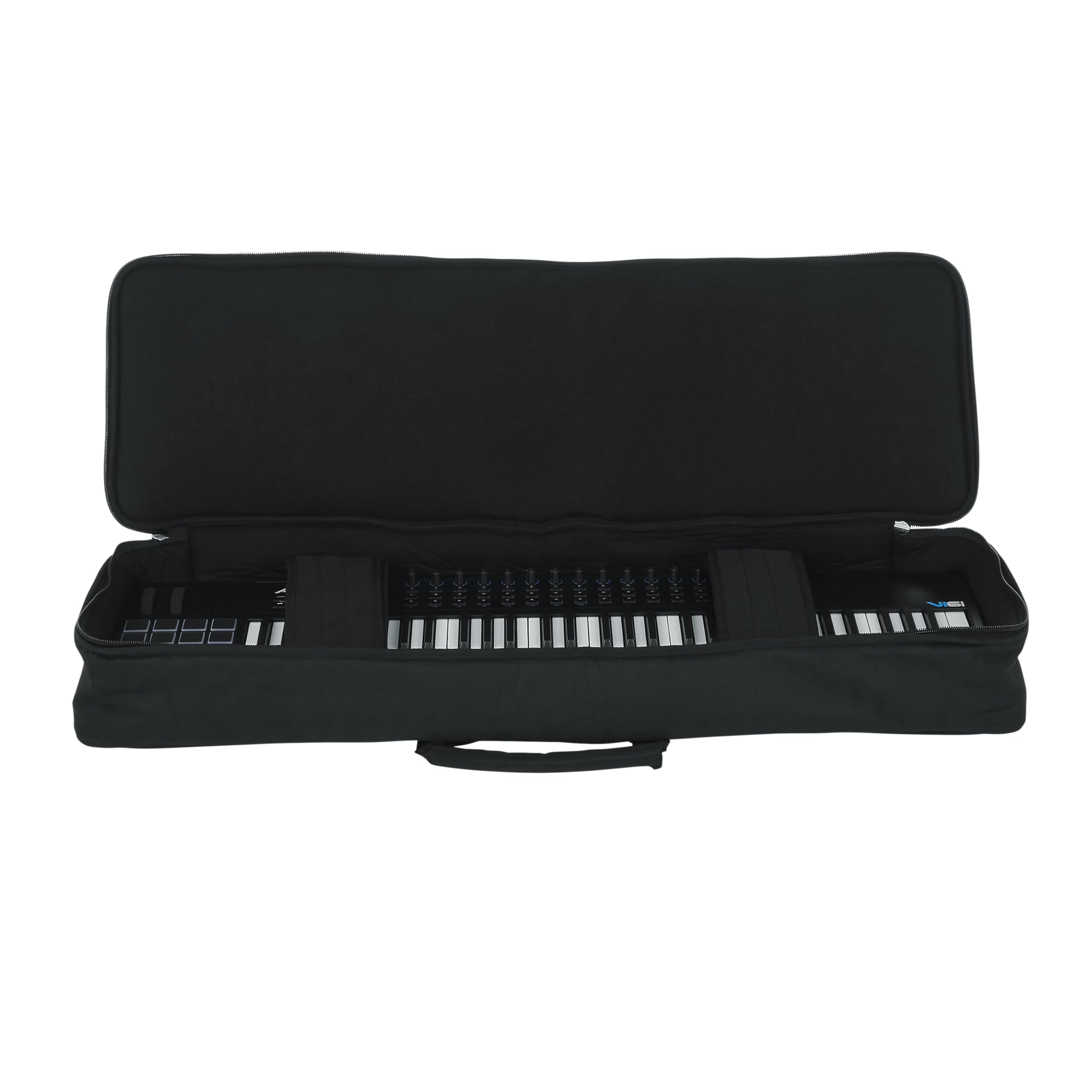 Gator GKB-61 SLIM Keyboard Gig Bag - Lightweight Padded Protection for 61-Key Keyboards | Perfect for Travel, Studio & Live Performances