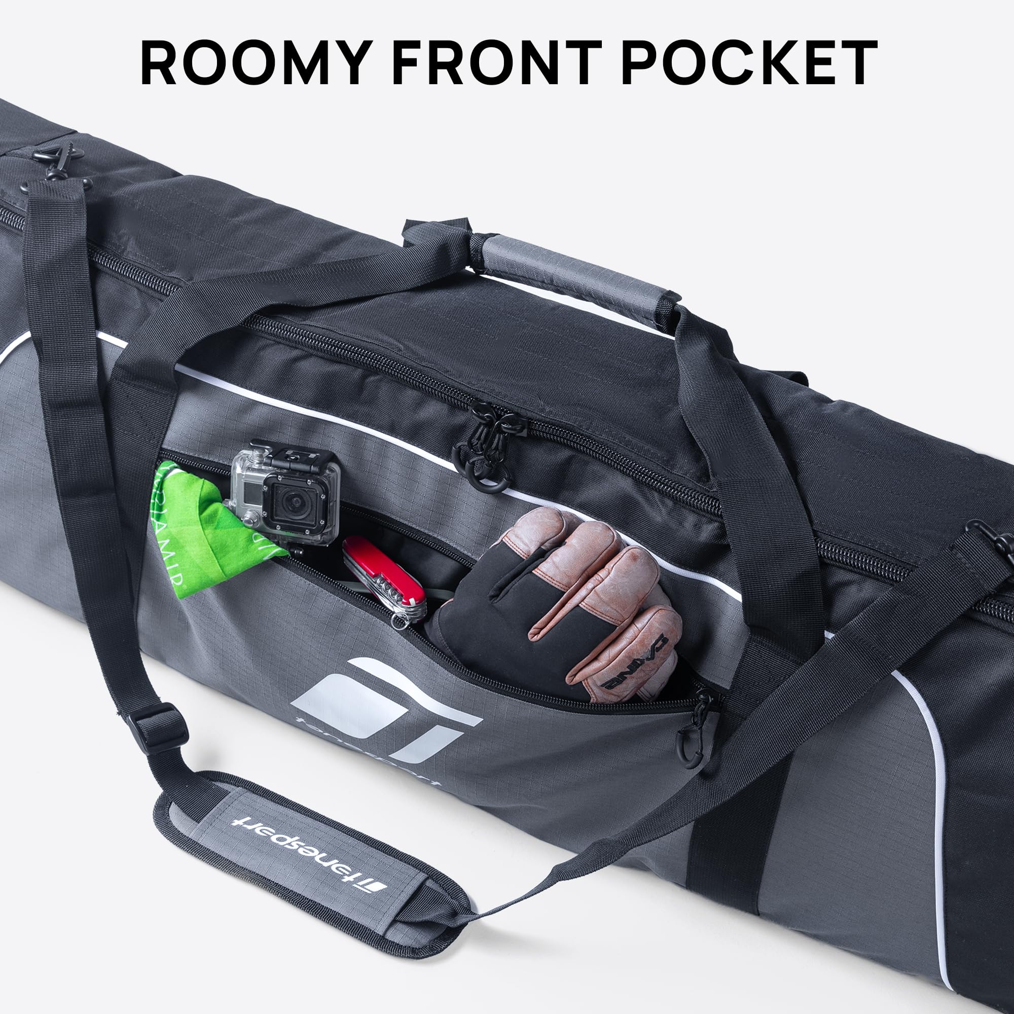 Best Padded & Waterproof Snowboard Travel Bag for Airplanes - Fits Up to 165cm Snowboards - Durable Protection for Ski Trips & Winter Vacations