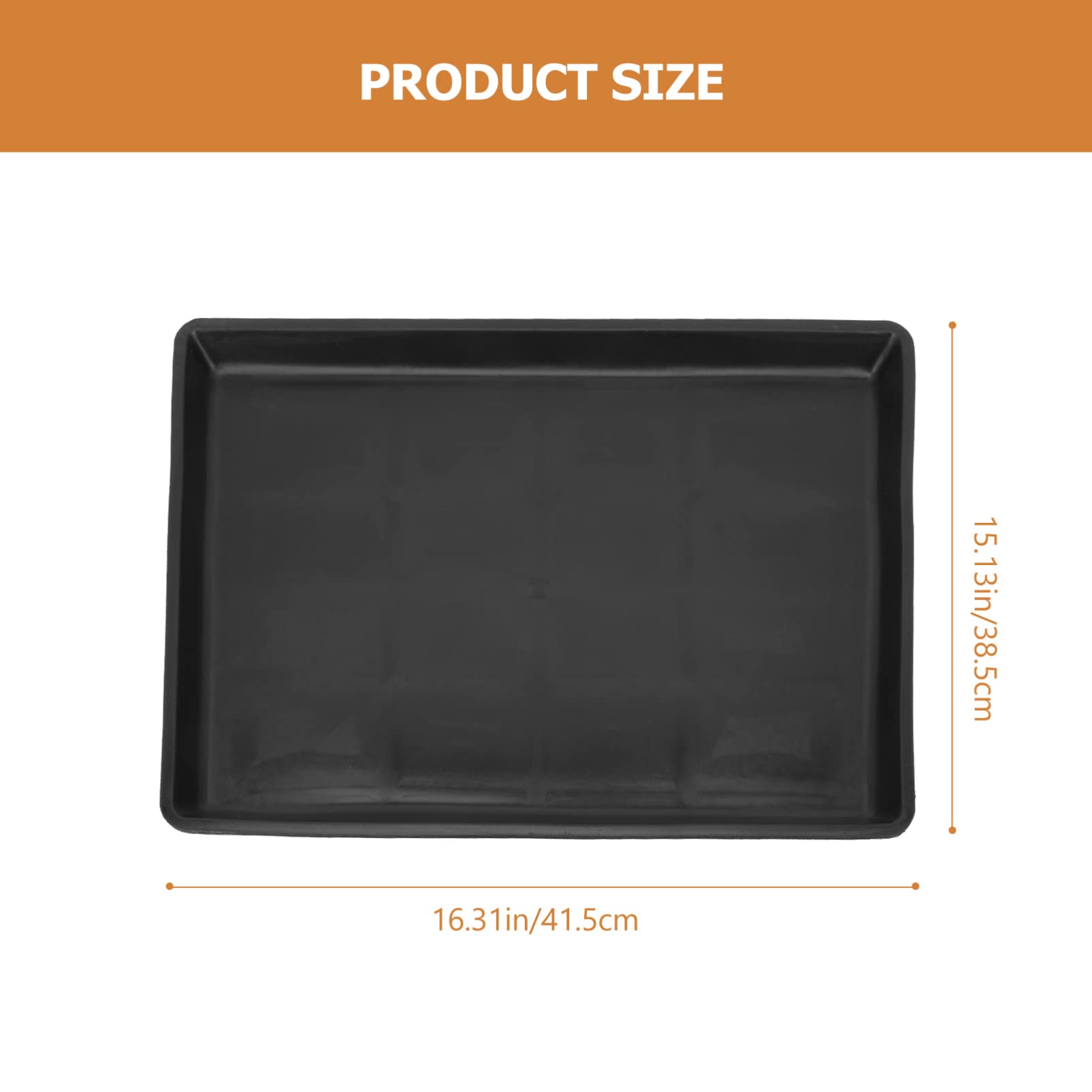 2-Pack Cabilock Pet Cage Replacement Tray - Durable Plastic Dog Crate Tray, Rabbit Potty & Flowerpot Tray - Perfect for Small Pets, Indoor Use & Easy Cleaning (Fits Most Standard Crates)