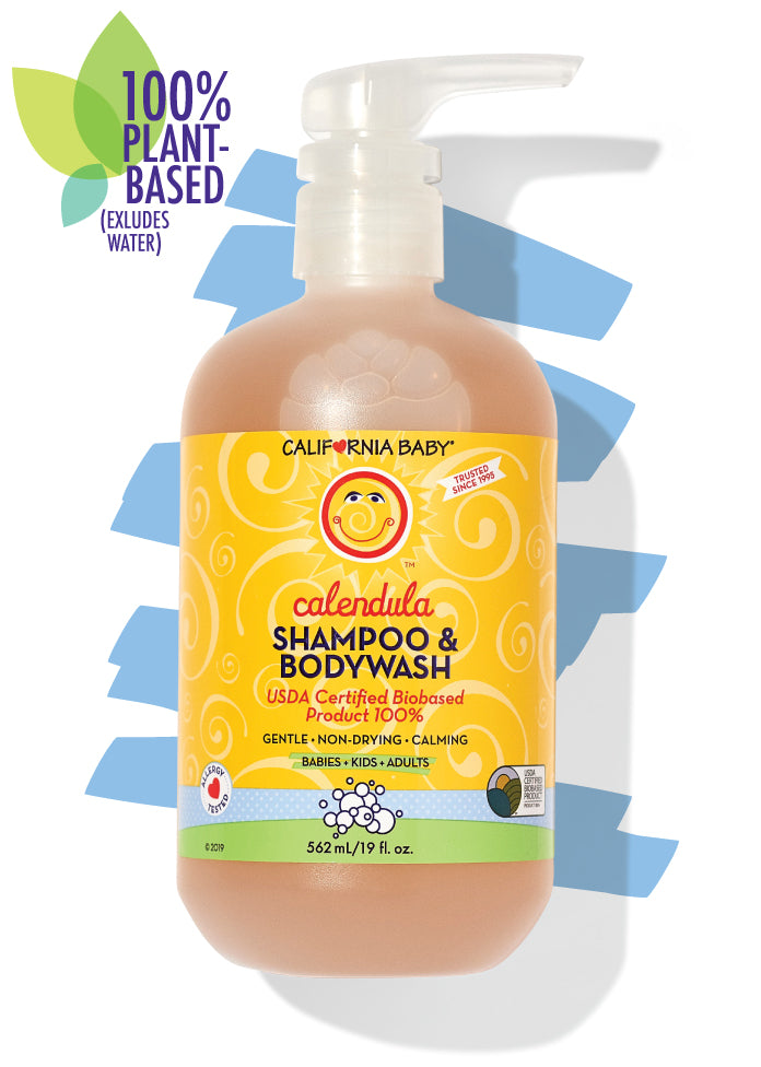 Calendula™ Shampoo & Body Wash for Babies & Sensitive Skin - Gentle Natural Cleanser for Daily Hair & Body Care - Perfect for Newborns, Kids, and Adults with Dry or Irritated Skin