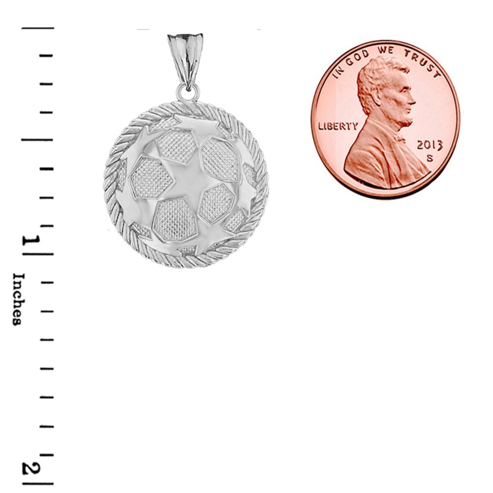 Sterling Silver Soccer Ball Necklace - Perfect for Sports Fans & Gifts