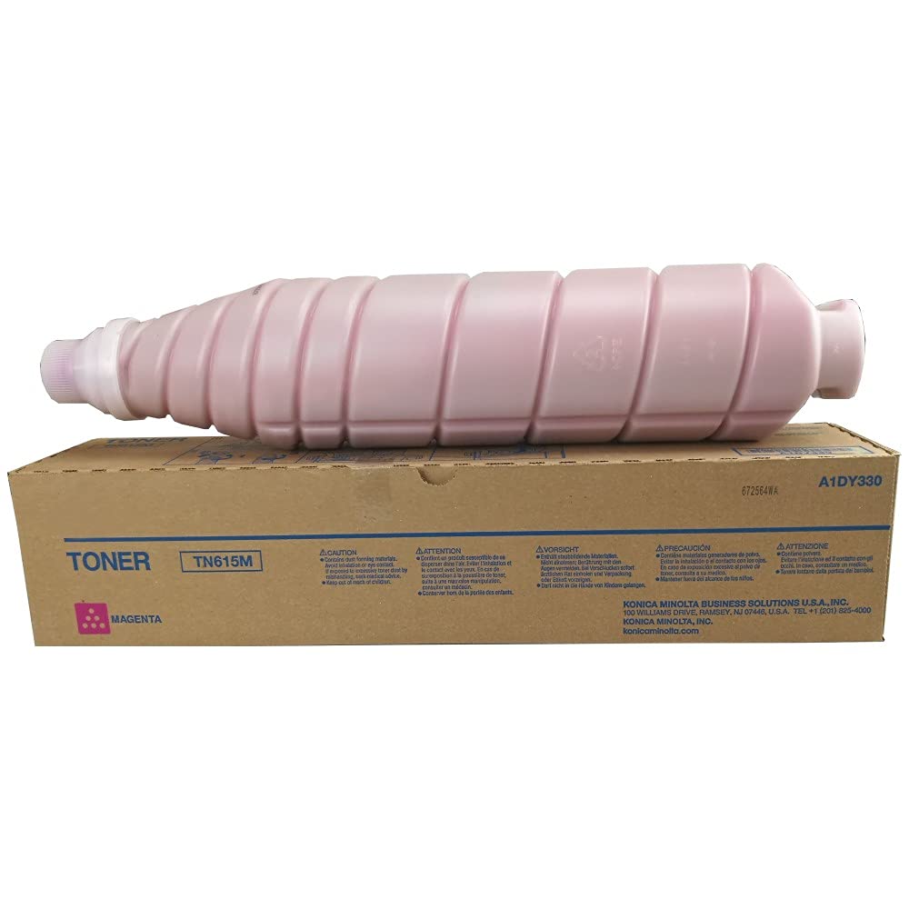 Konica Minolta TN-615M Magenta Toner Cartridge (68,000 Pages) for Bizhub PRESS C8000 Printer (A1DY330) - High-Yield Printing Solution for Office & Commercial Printing