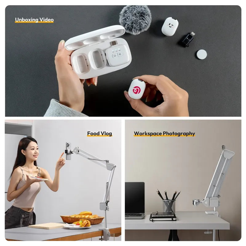 Ulanzi TH04 Overhead Camera Mount T088 - Adjustable DSLR Tripod Stand for YouTube, TikTok & Live Streaming - Perfect for Unboxing, Cooking & Craft Videos